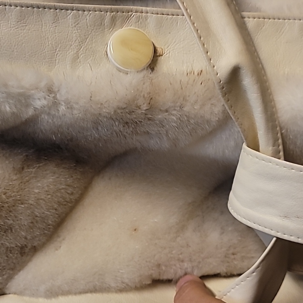 Vintage Fur White and Gray Coat - Picture 5 of 8